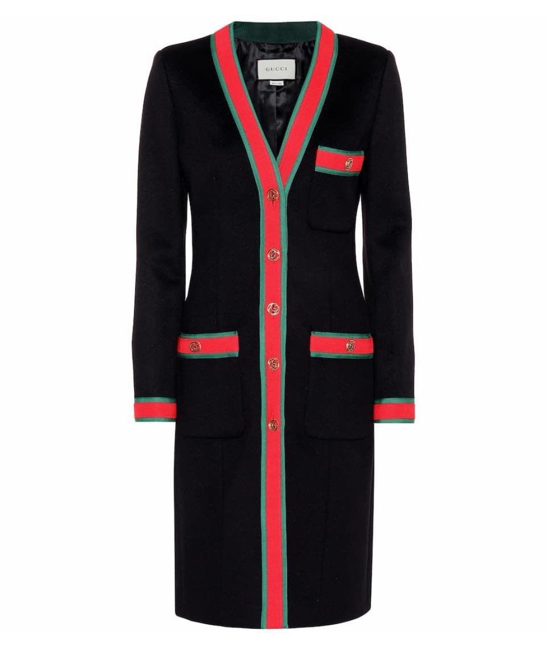 GUCCI Черное шерстяное пальто, фото 9