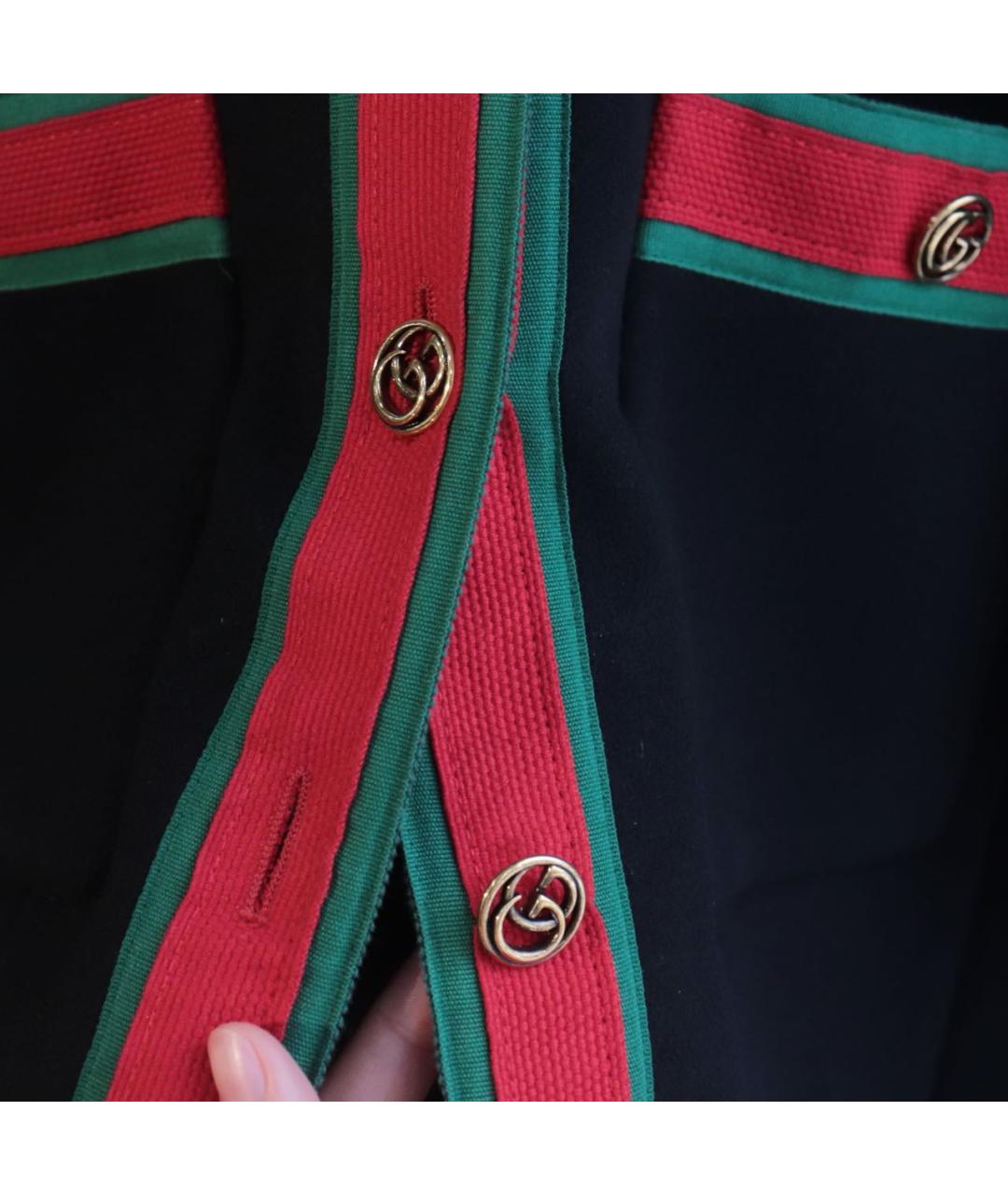 GUCCI Черное шерстяное пальто, фото 6