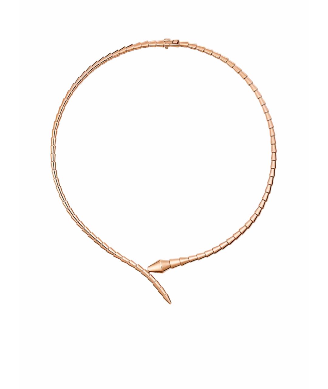 BVLGARI Бежевое колье из розового золота, фото 1