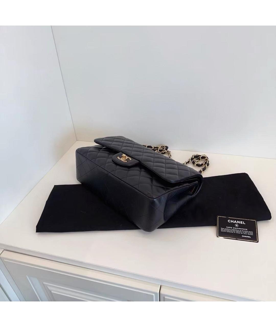 CHANEL Черная кожаная сумка через плечо, фото 7