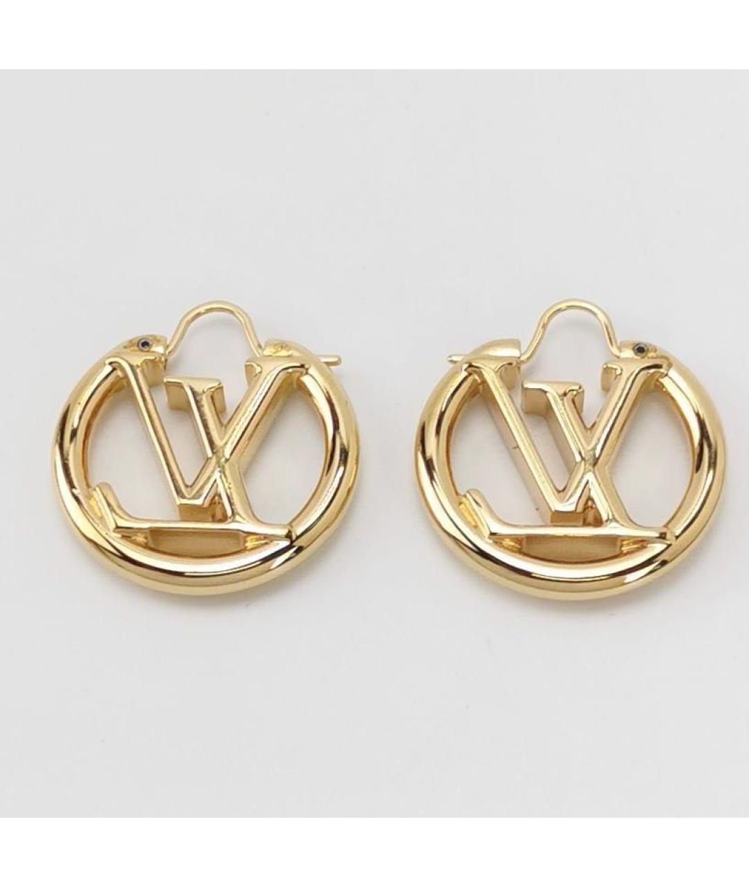 LOUIS VUITTON Золотые серьги, фото 3