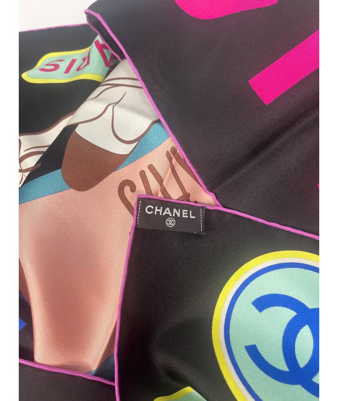CHANEL Мульти шелковый платок, фото 4