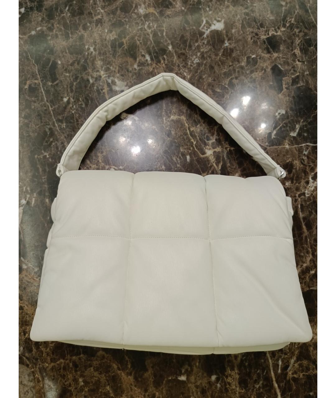 STAND STUDIO Белая сумка с короткими ручками из искусственной кожи, фото 9