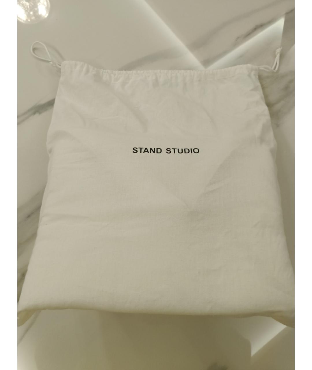 STAND STUDIO Белая сумка с короткими ручками из искусственной кожи, фото 8