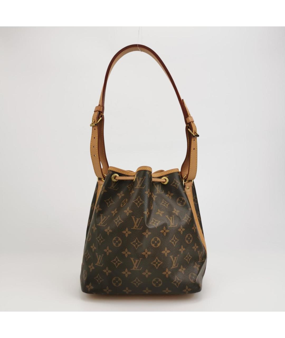 LOUIS VUITTON Коричневая кожаная сумка тоут, фото 4