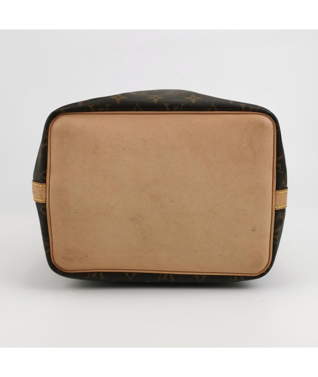 LOUIS VUITTON Коричневая кожаная сумка тоут, фото 5