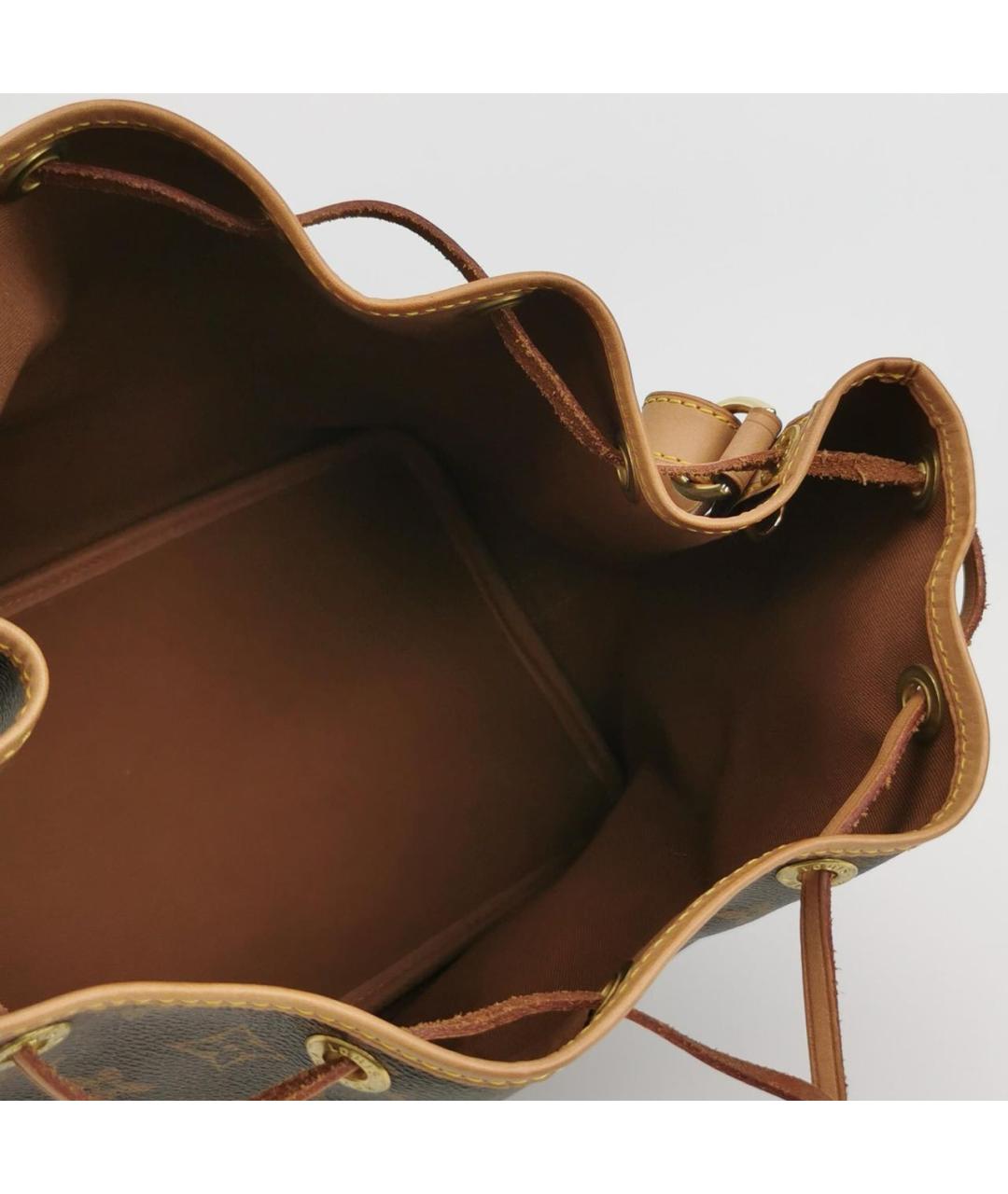 LOUIS VUITTON Коричневая кожаная сумка тоут, фото 6