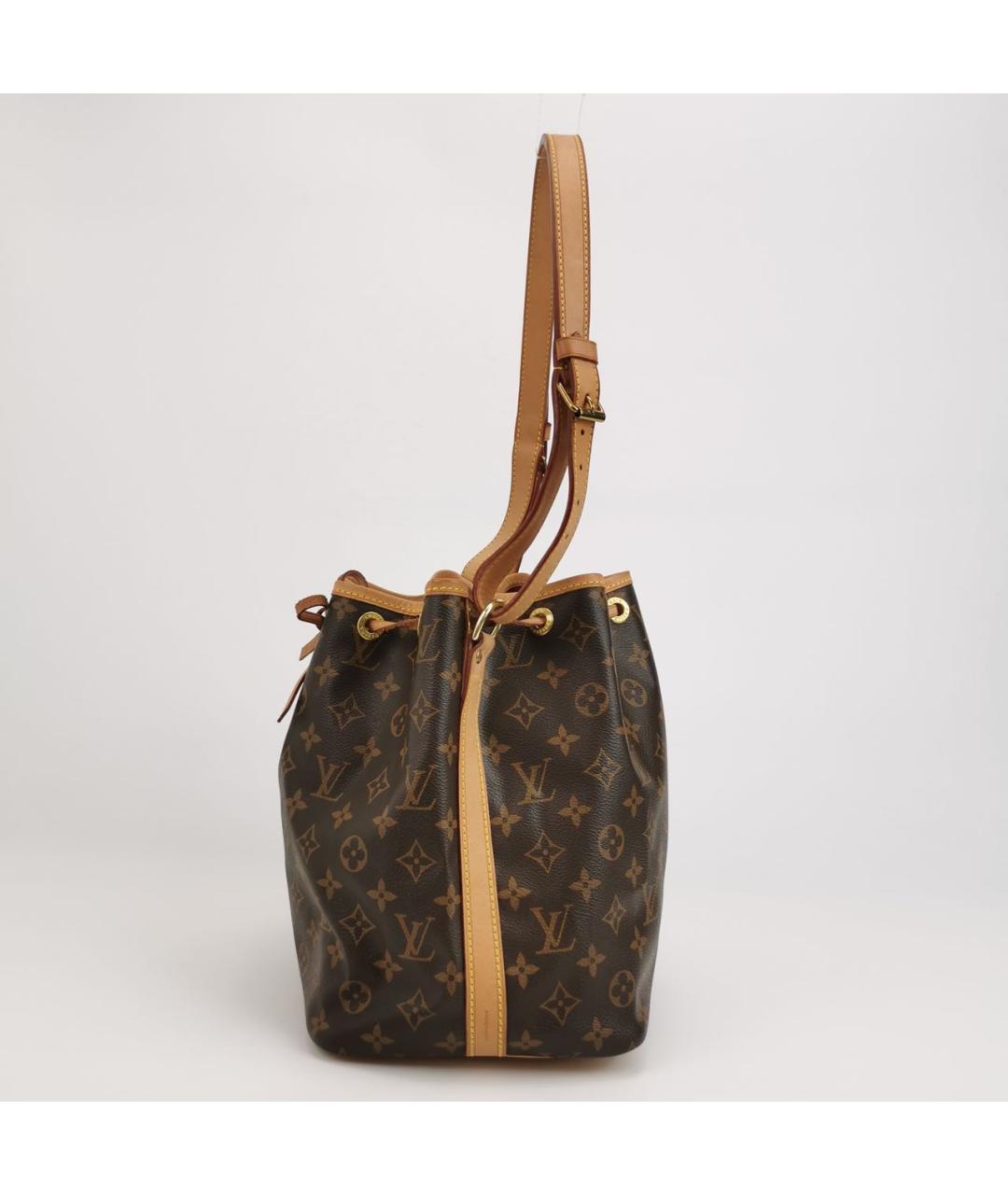 LOUIS VUITTON Коричневая кожаная сумка тоут, фото 2