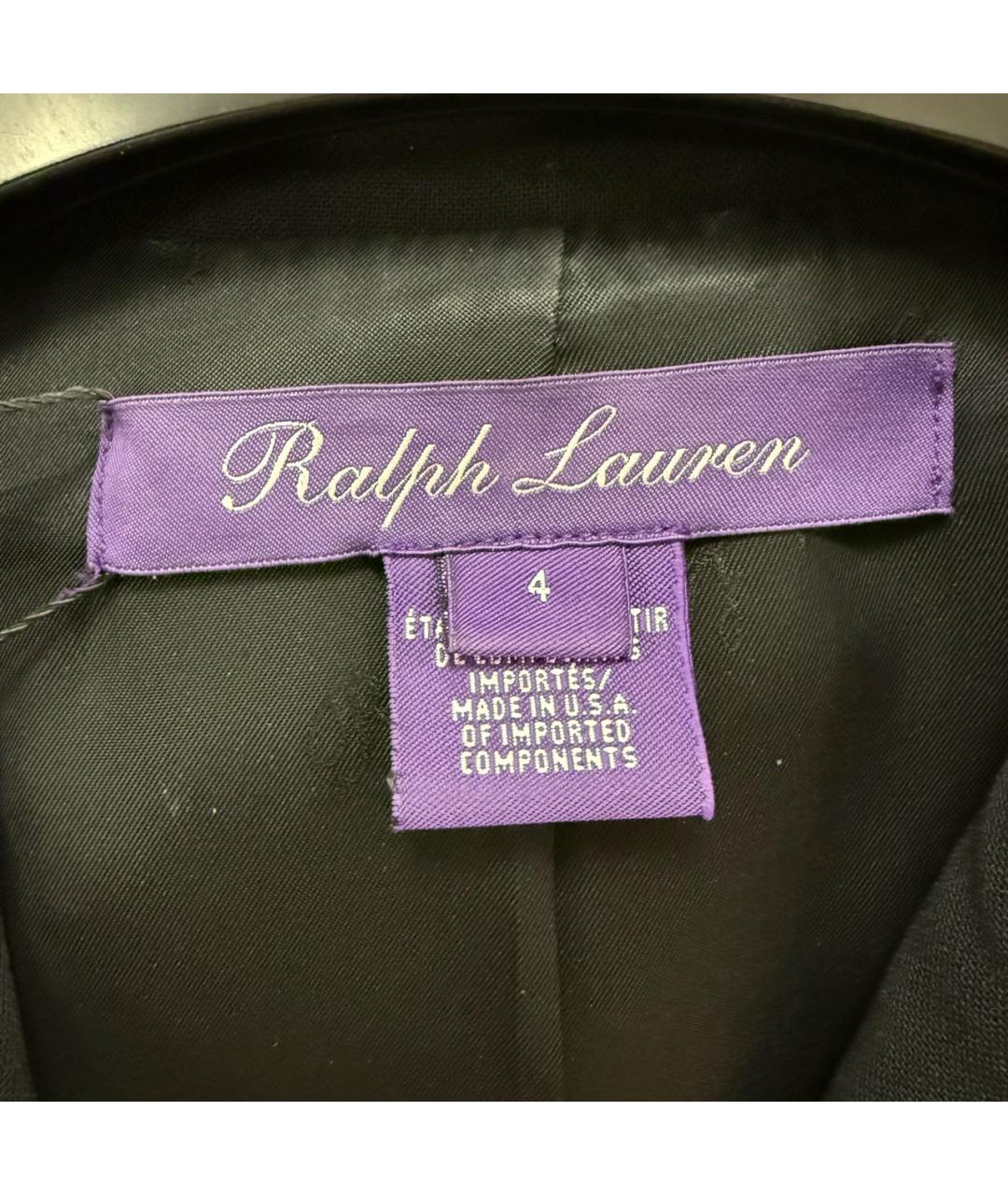 RALPH LAUREN PURPLE LABEL Черный хлопковый жакет/пиджак, фото 5