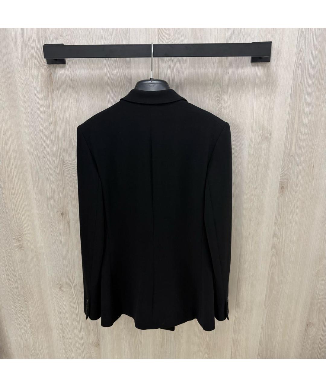RALPH LAUREN PURPLE LABEL Черный хлопковый жакет/пиджак, фото 4