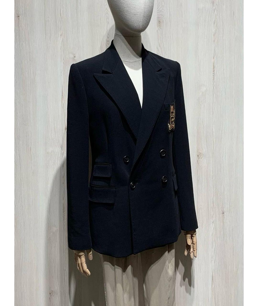 RALPH LAUREN PURPLE LABEL Черный хлопковый жакет/пиджак, фото 2