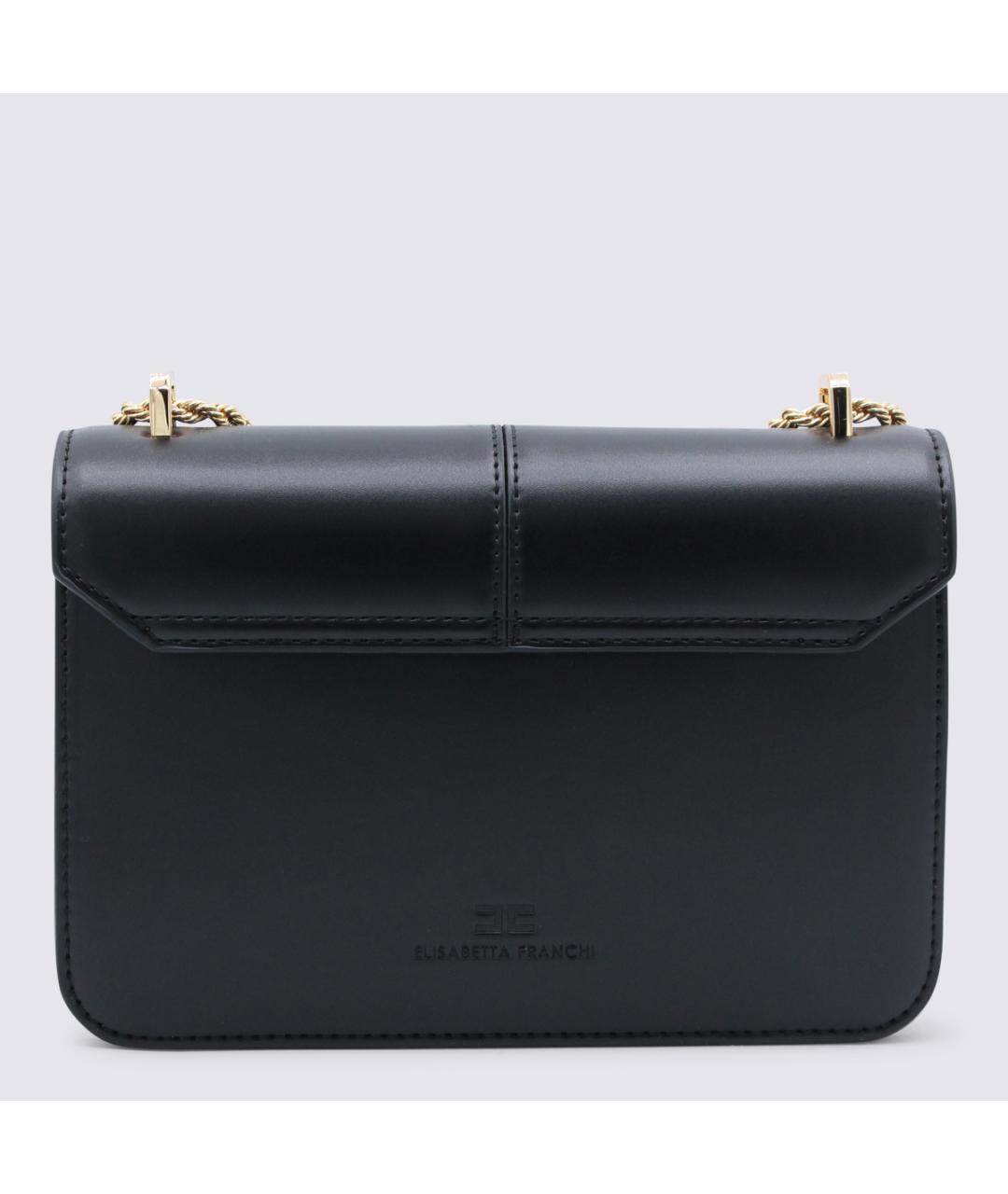 ELISABETTA FRANCHI Черная сумка через плечо, фото 3