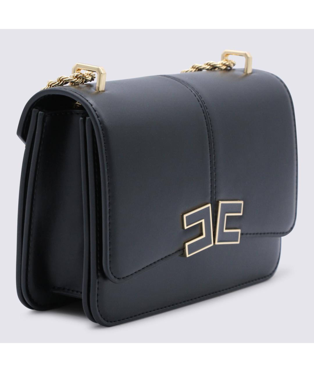 ELISABETTA FRANCHI Черная сумка через плечо, фото 2