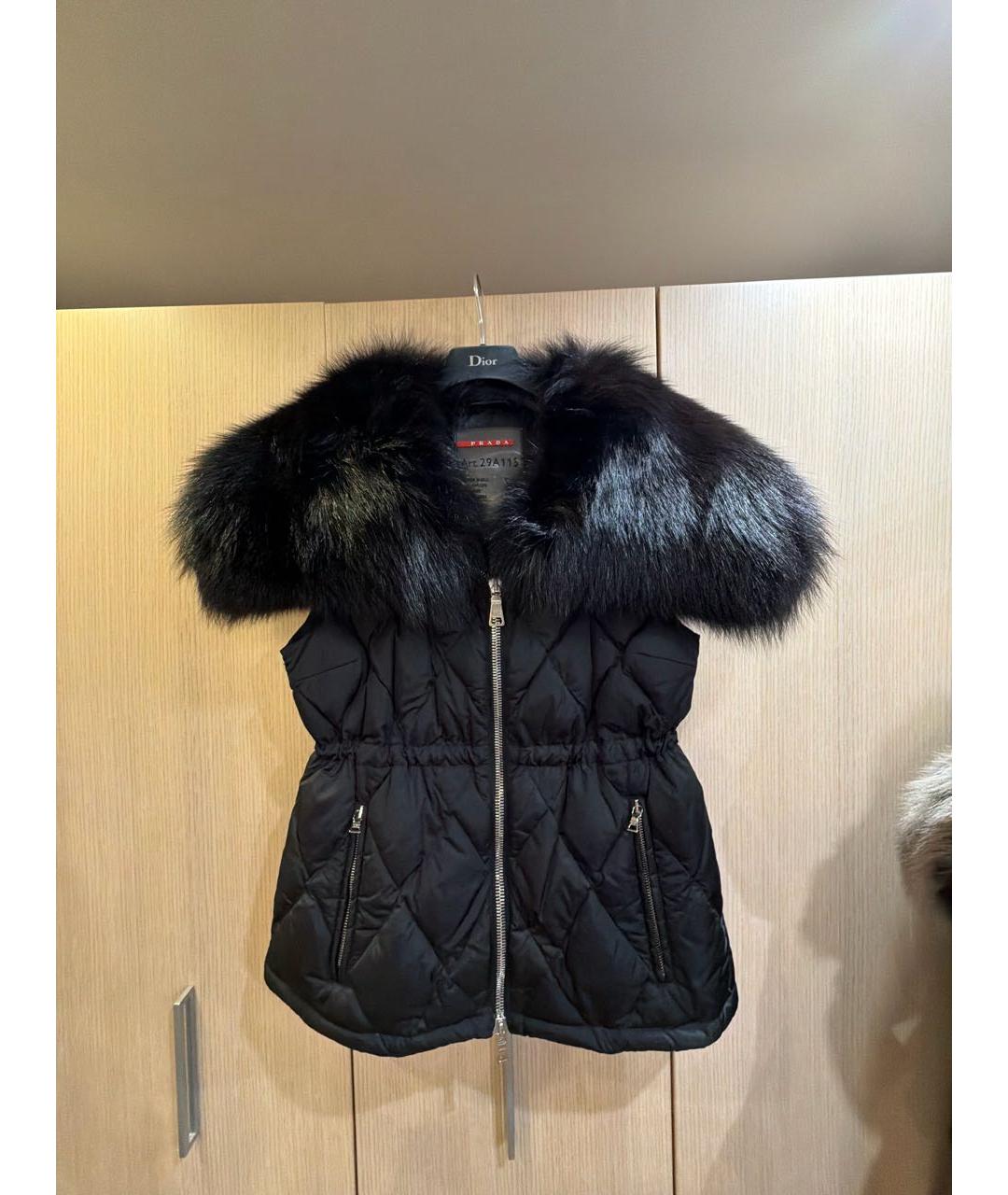 PRADA Черный полиамидовый жилет, фото 4