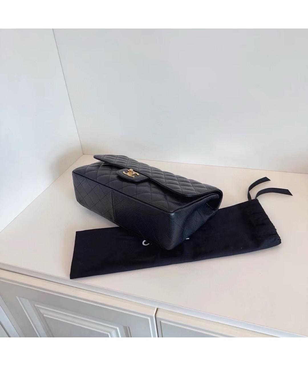 CHANEL Черная кожаная сумка через плечо, фото 5