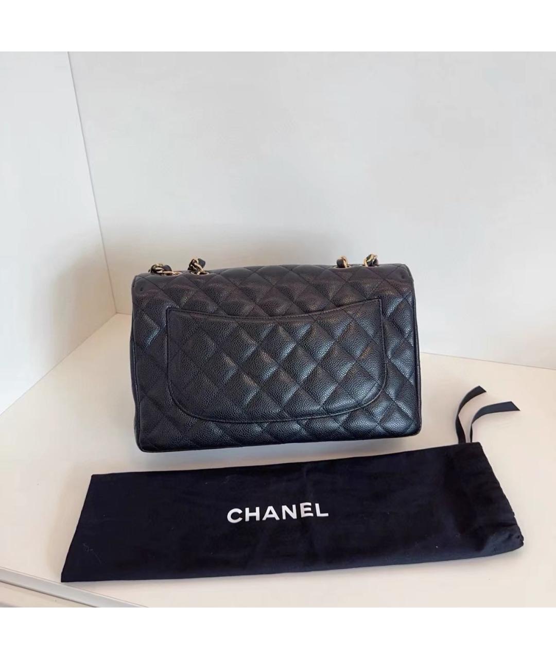 CHANEL Черная кожаная сумка через плечо, фото 3