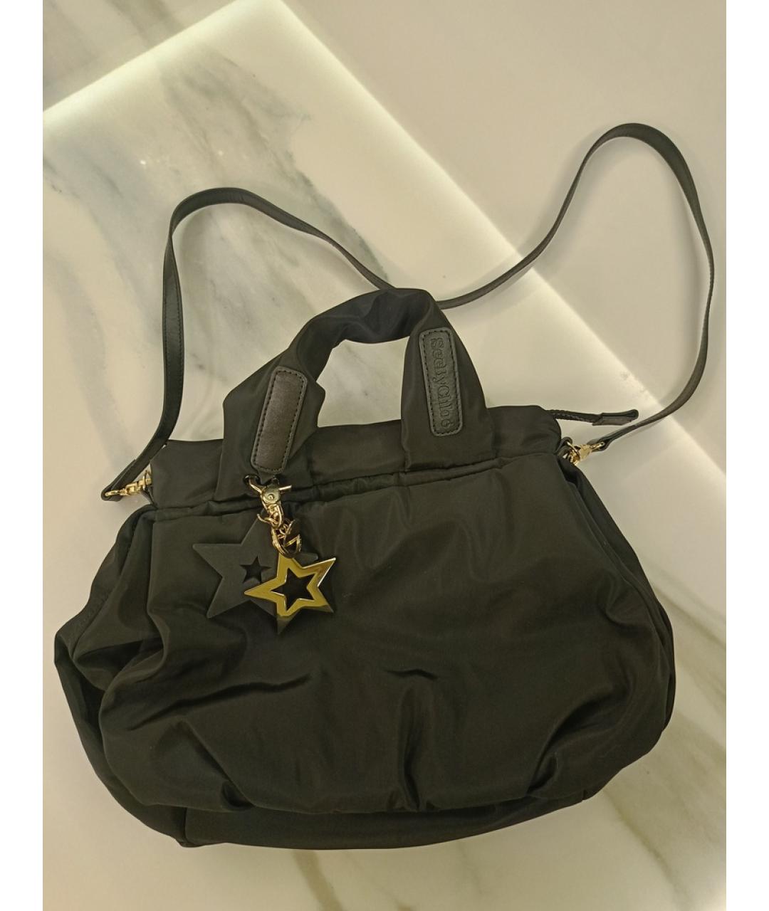 SEE BY CHLOE Антрацитовая сумка тоут, фото 6