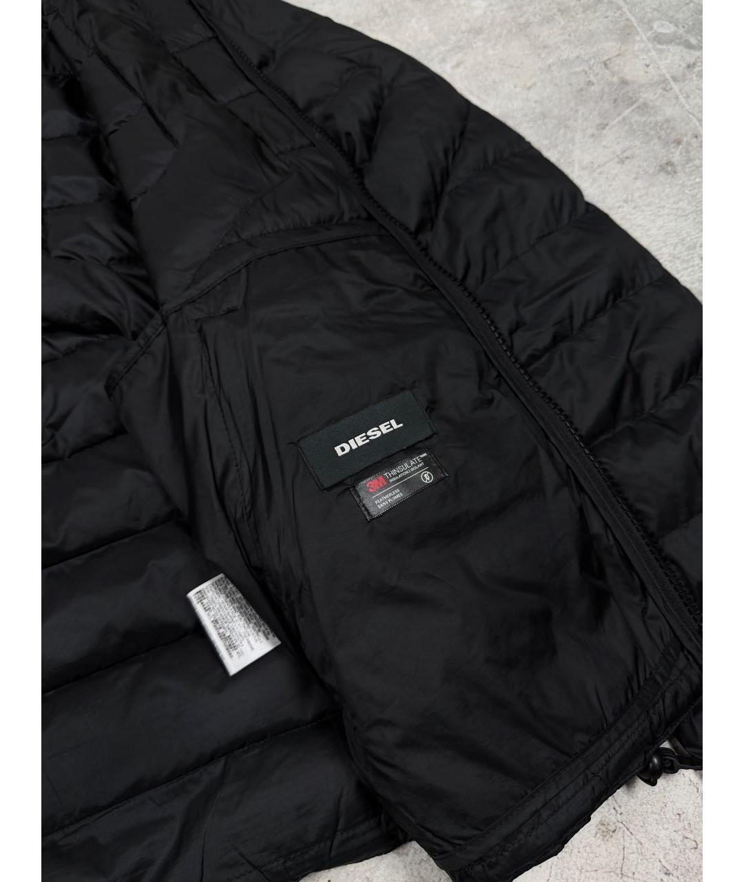 DIESEL Черная полиэстеровая куртка, фото 5