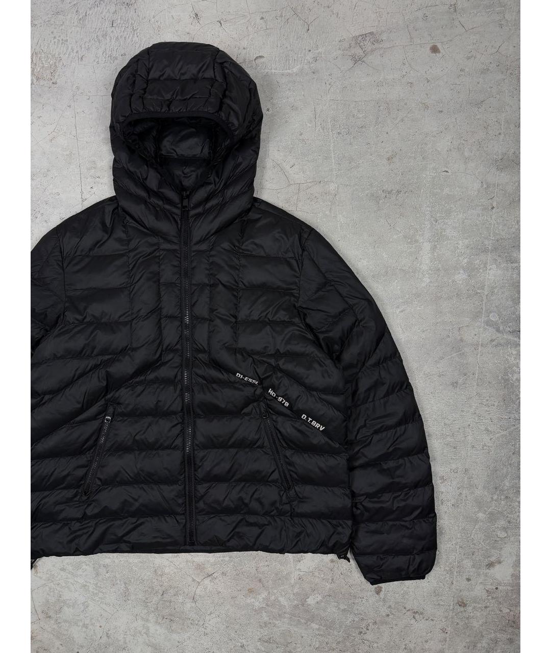 DIESEL Черная полиэстеровая куртка, фото 2