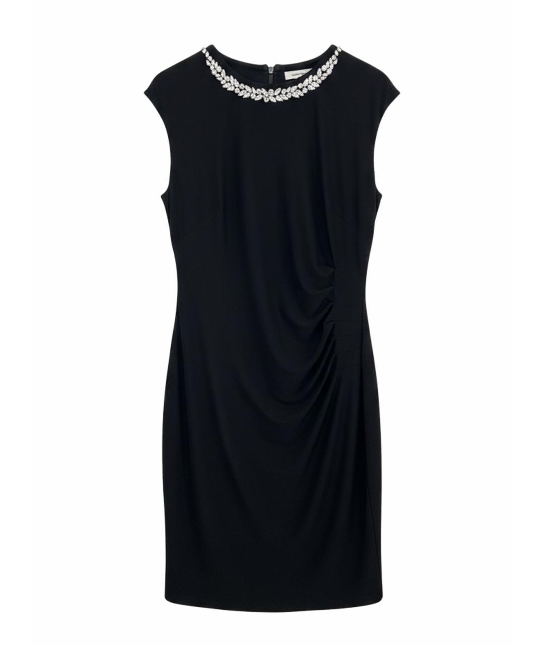 RALPH LAUREN Черное полиэстеровое коктейльное платье, фото 1