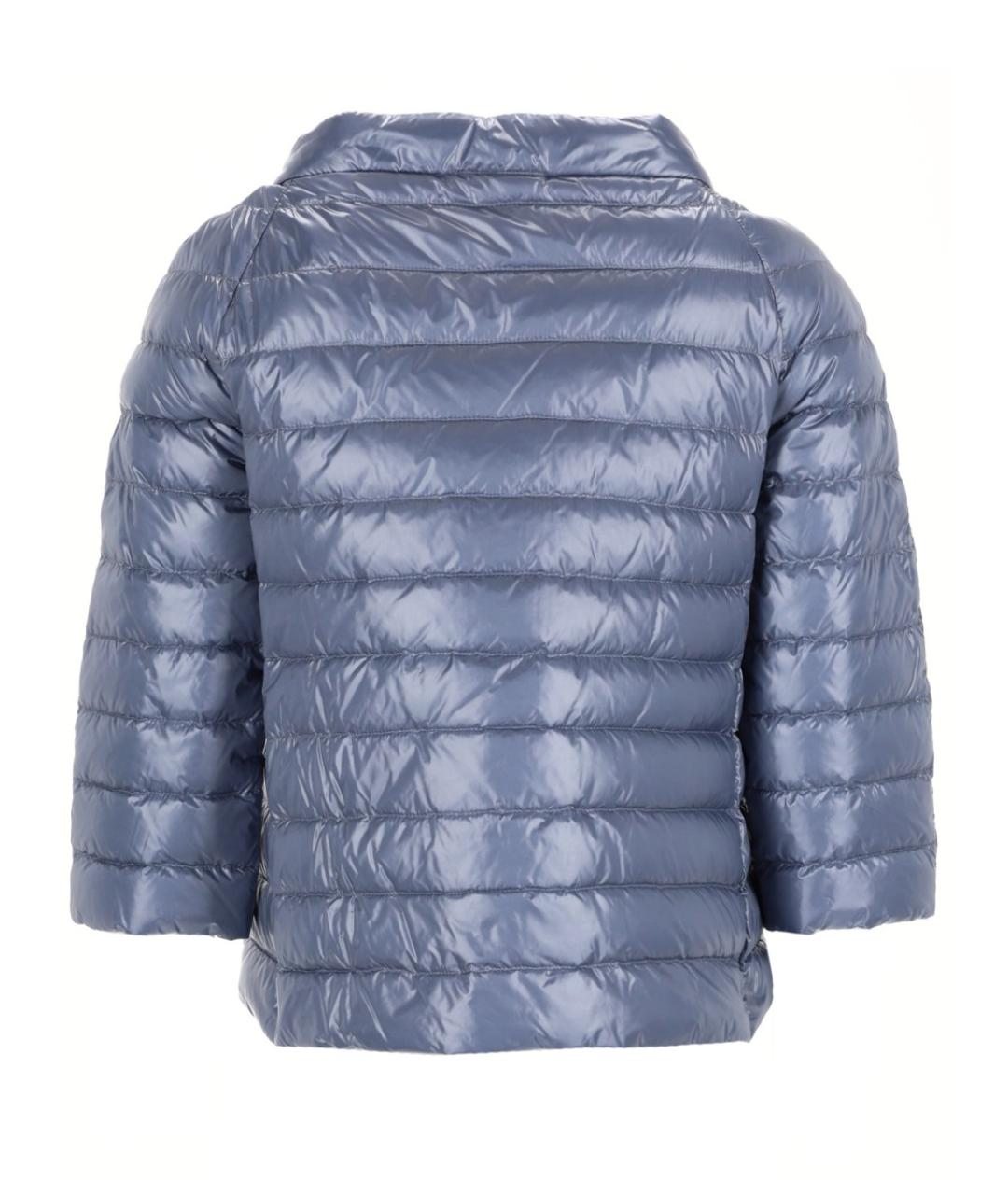 HERNO Голубой полиамидовый пуховик, фото 2