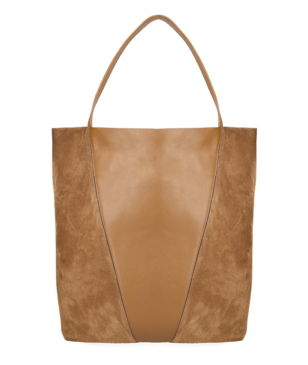 CHLOE Коричневая кожаная сумка тоут, фото 2