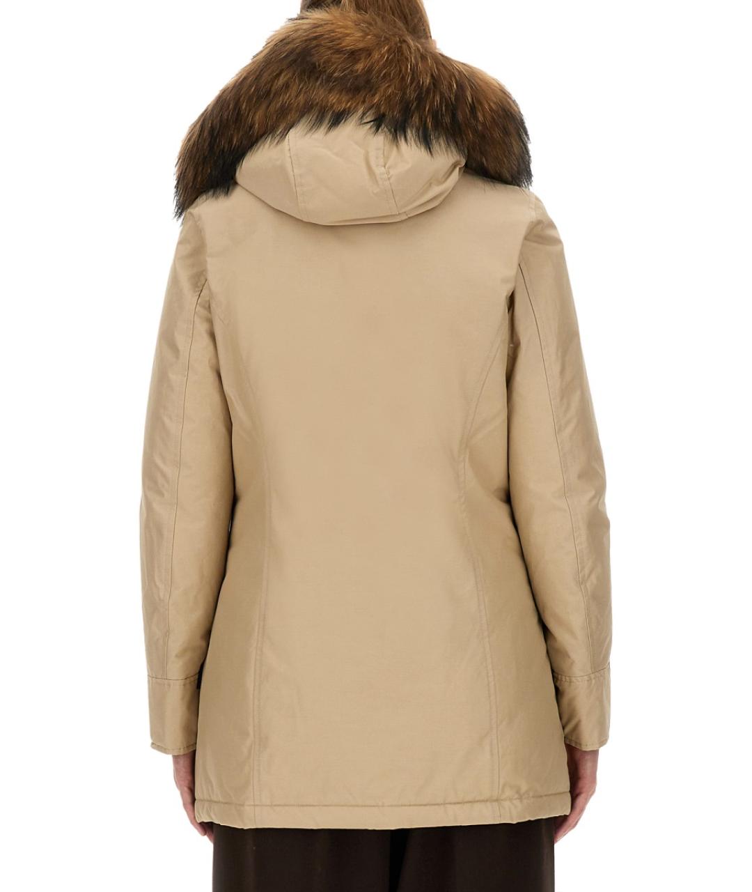 WOOLRICH Бежевая хлопковая парка, фото 4