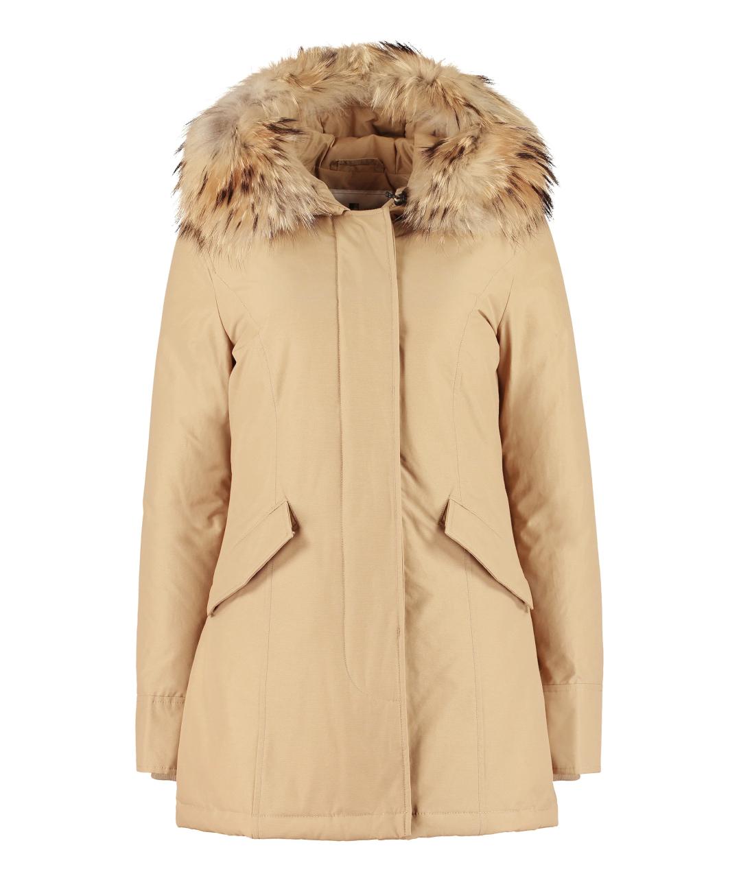 WOOLRICH Бежевая хлопковая парка, фото 1