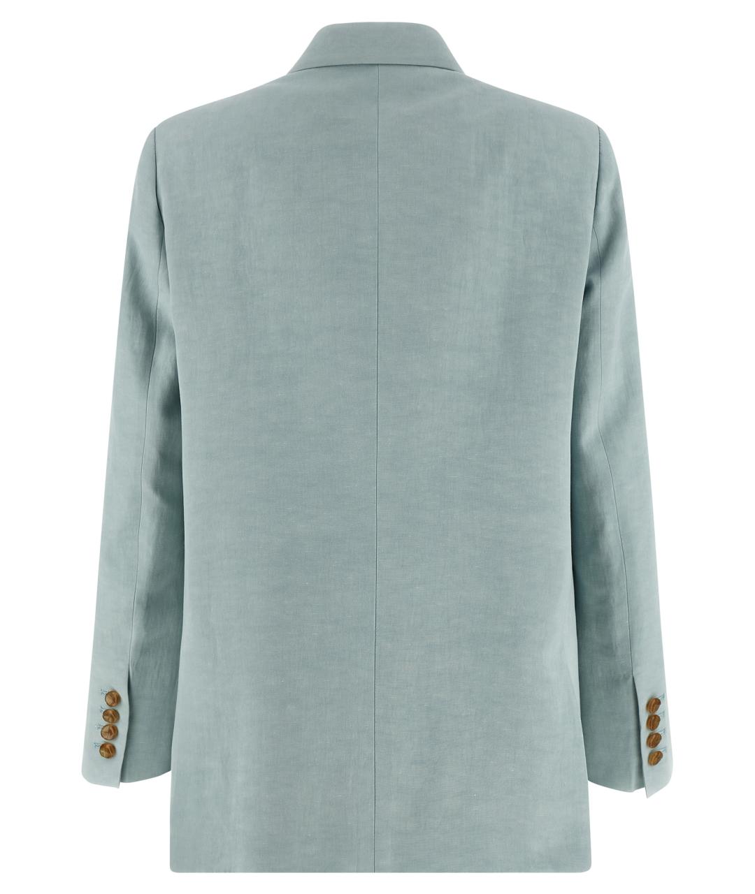 BLAZE MILANO Голубой шелковый жакет/пиджак, фото 2