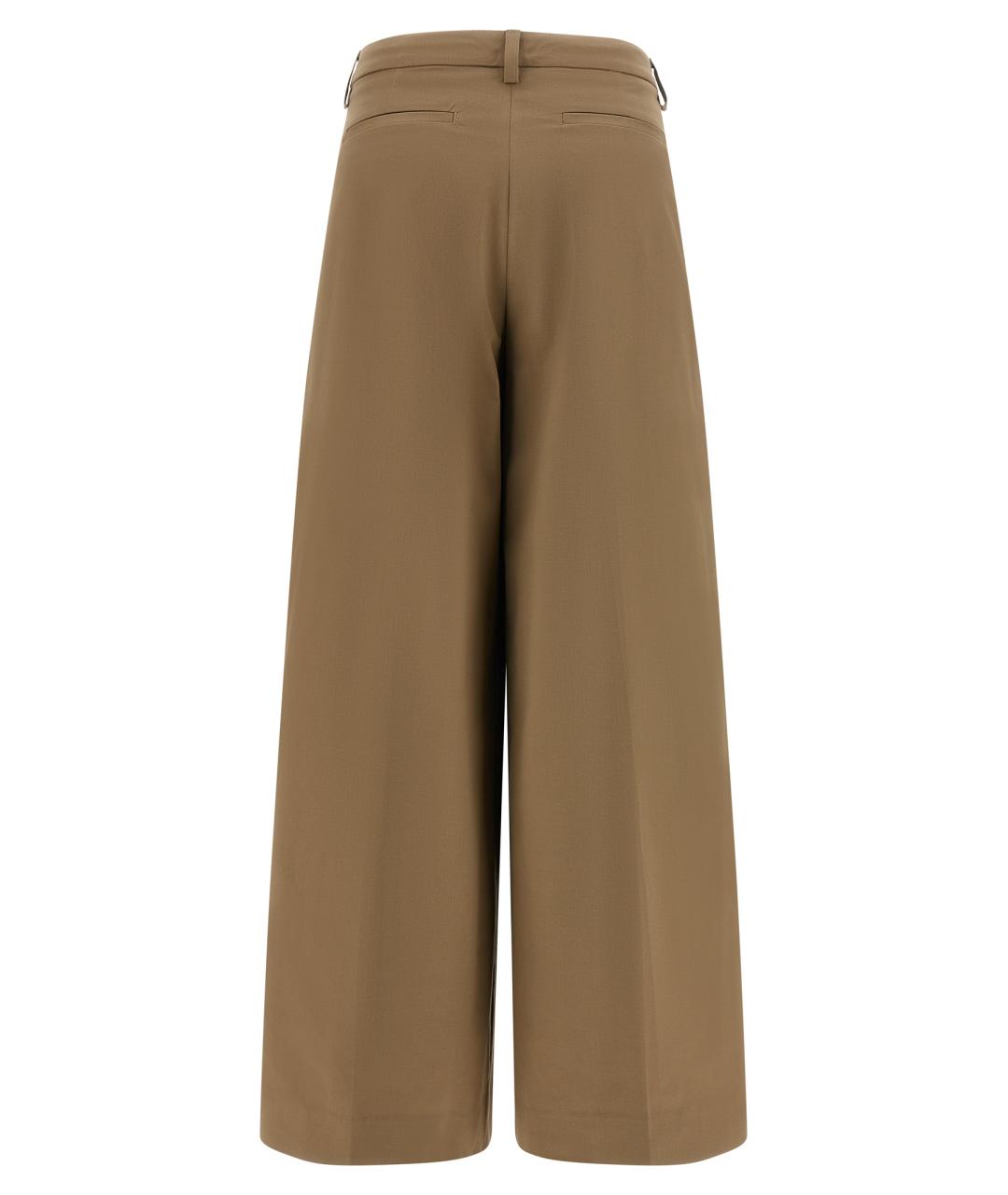 THELATEST Коричневые хлопковые брюки широкие, фото 2