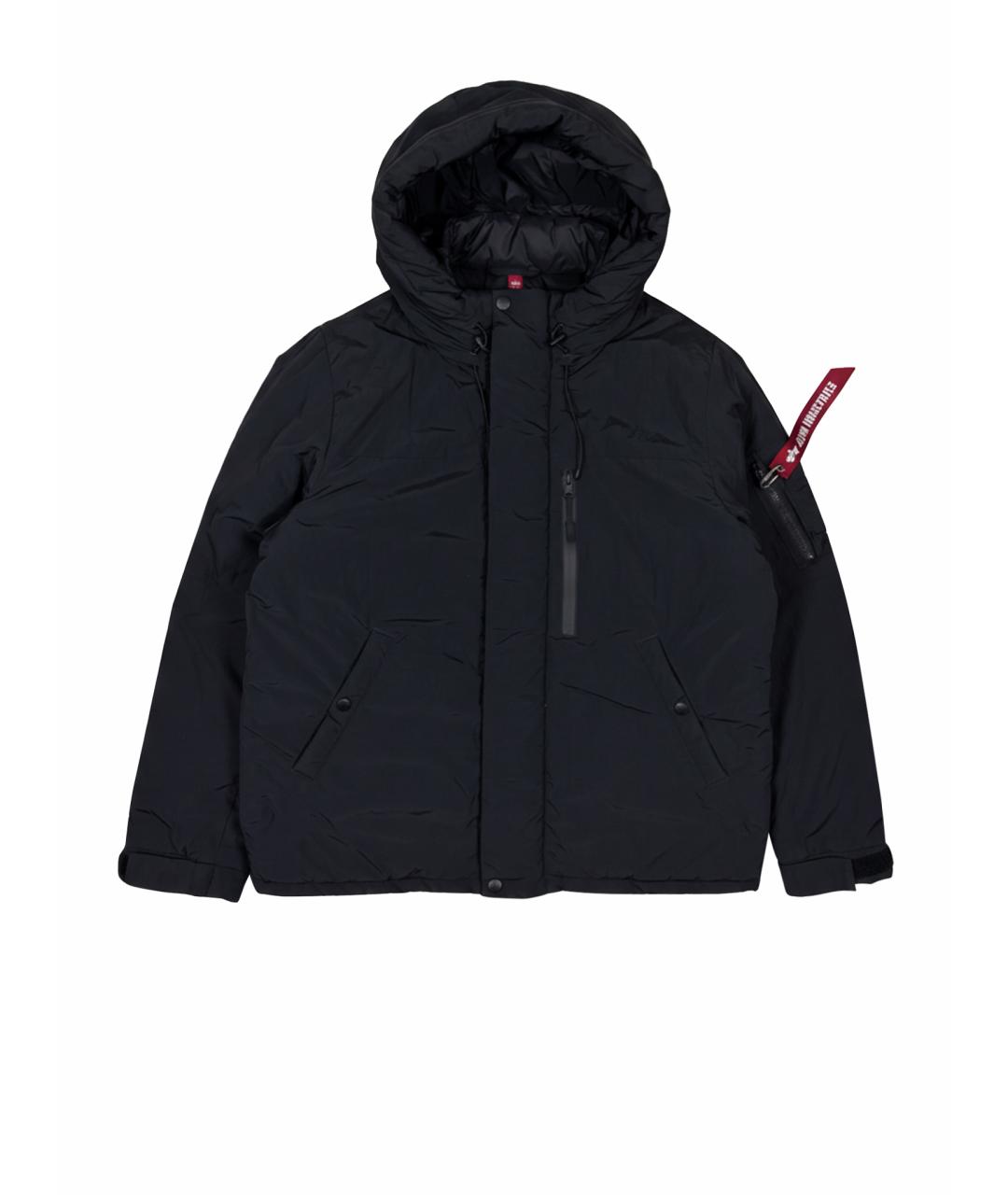 ALPHA INDUSTRIES Черная полиэстеровая куртка, фото 1