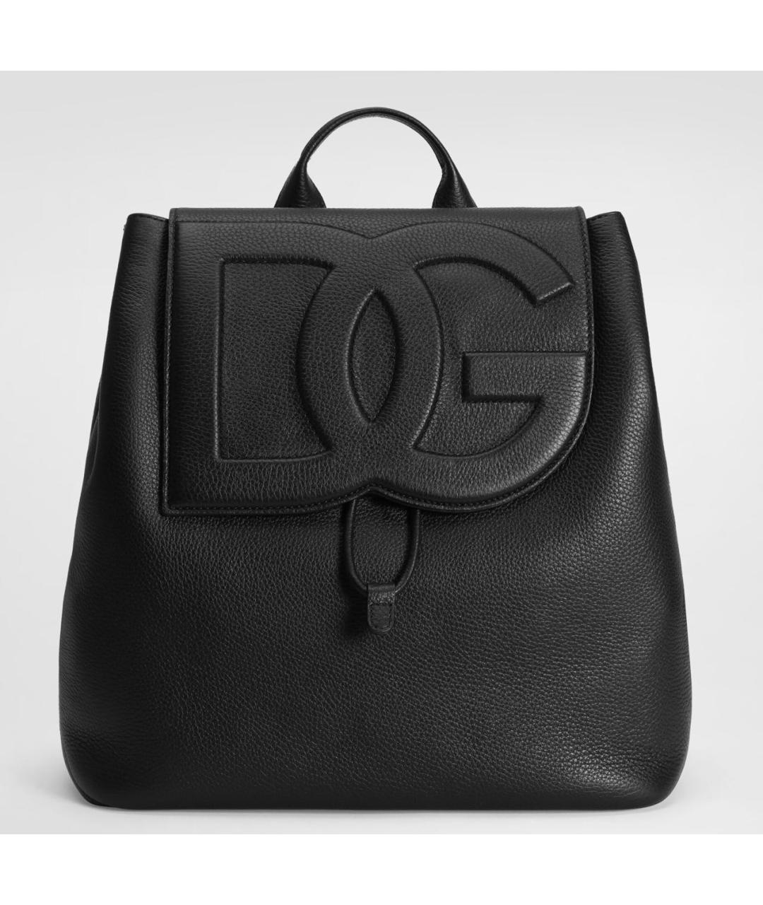 DOLCE&GABBANA Черный кожаный рюкзак, фото 6