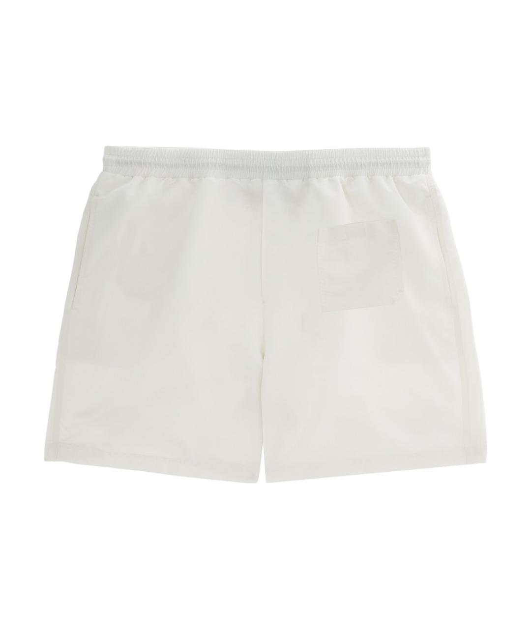 BRUNELLO CUCINELLI Белые полиэстеровые шорты, фото 2