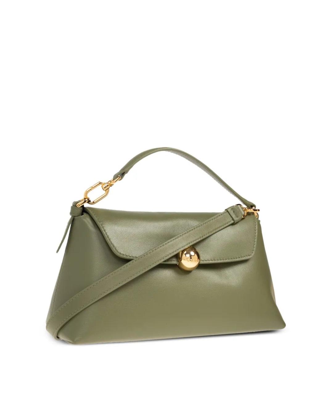 FURLA Зеленая кожаная сумка с короткими ручками, фото 4