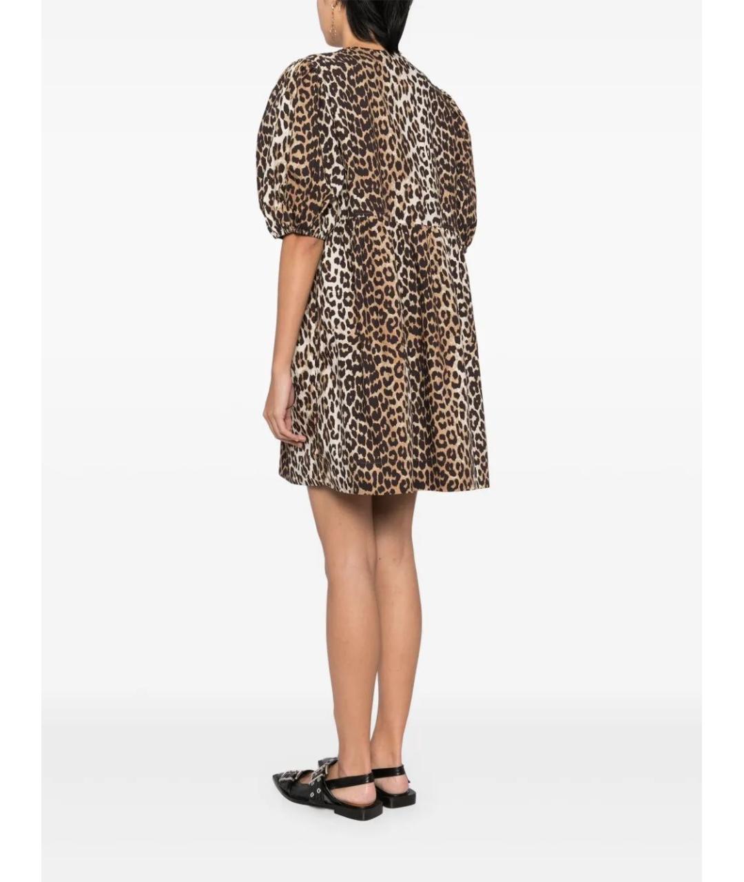 GANNI Мульти хлопковое повседневное платье, фото 4