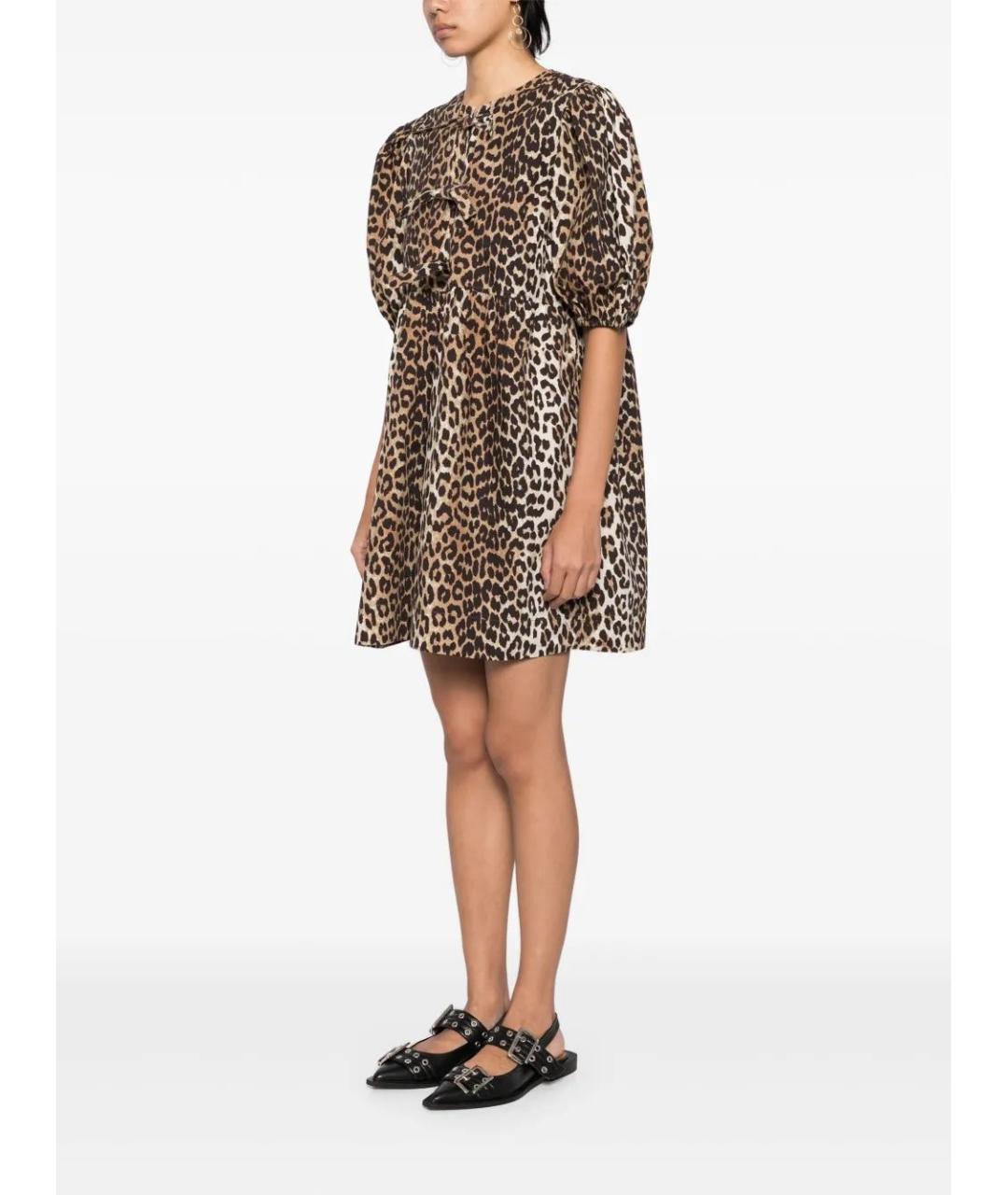 GANNI Мульти хлопковое повседневное платье, фото 3