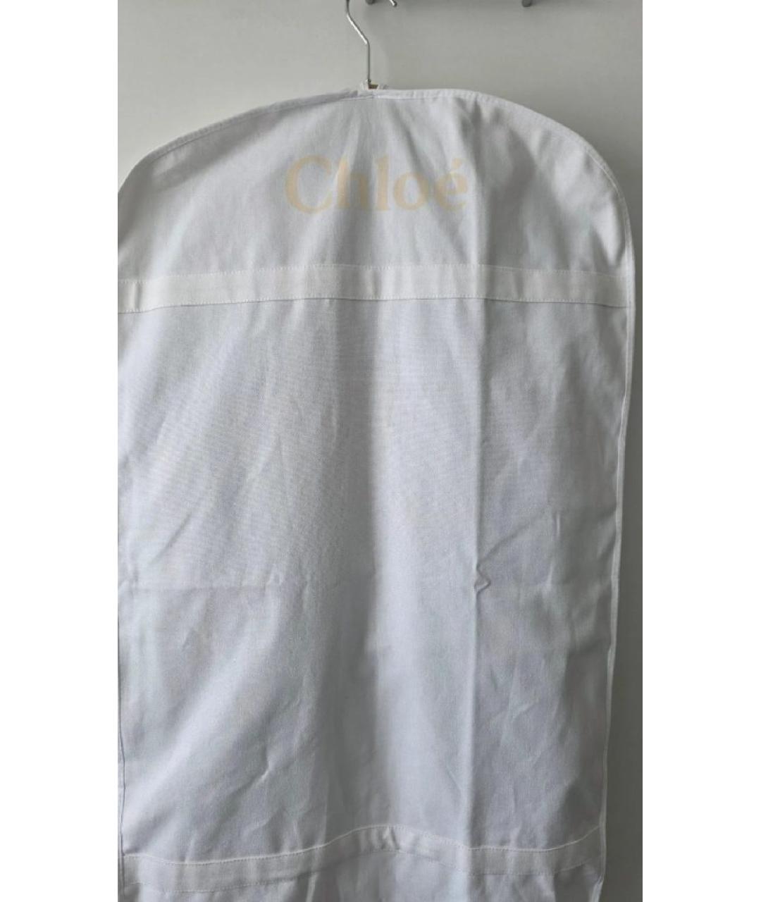 CHLOE Голубая замшевая куртка, фото 9