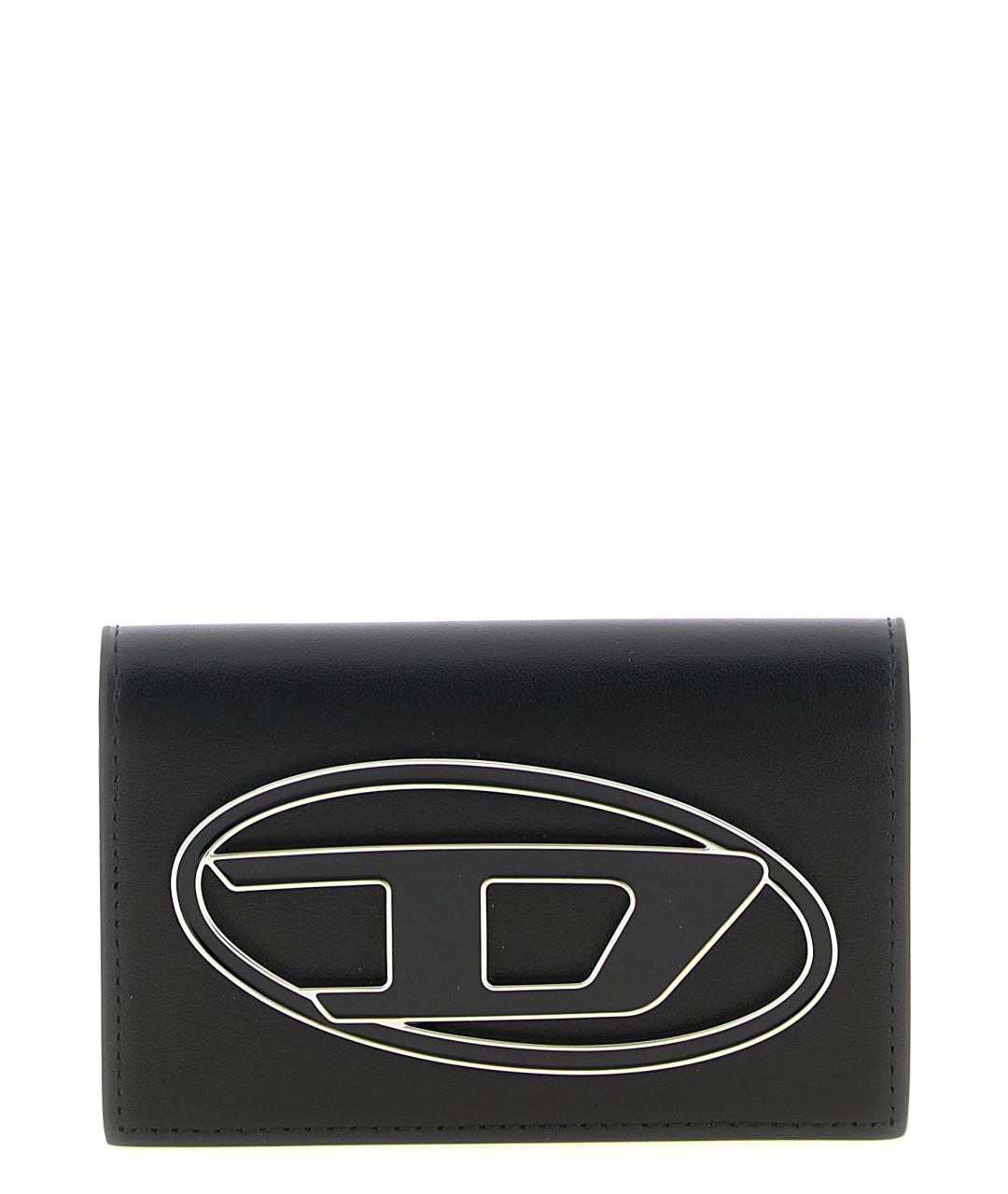 DIESEL Черный кожаный кардхолдер, фото 1