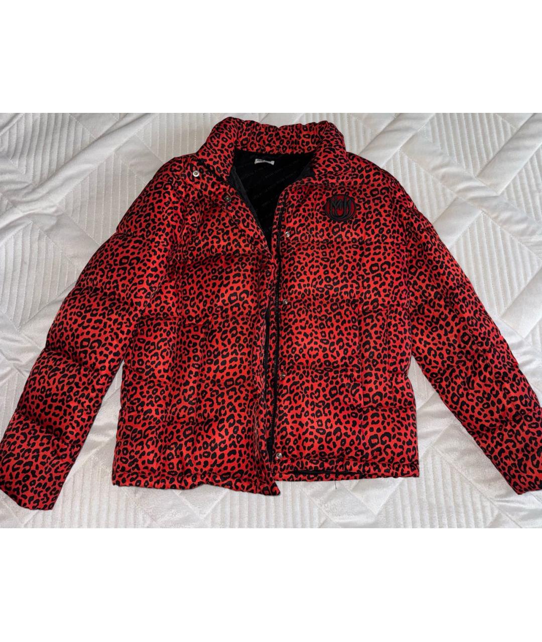 MIU MIU Красный полиэстеровый пуховик, фото 7