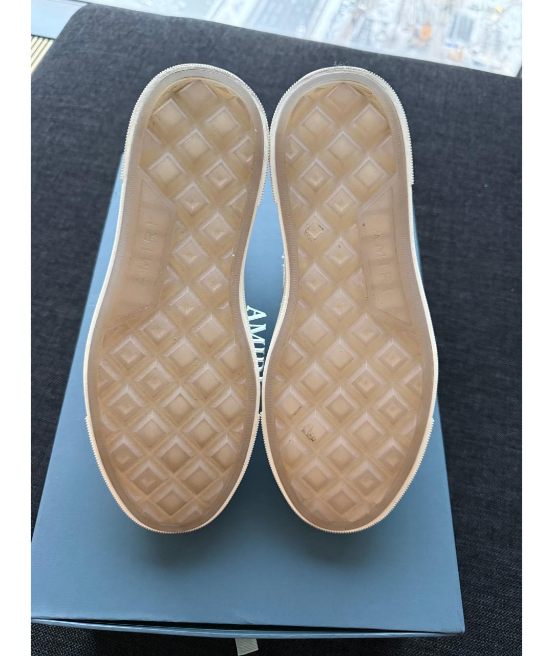 AMIRI Черные текстильные высокие кроссовки / кеды, фото 3