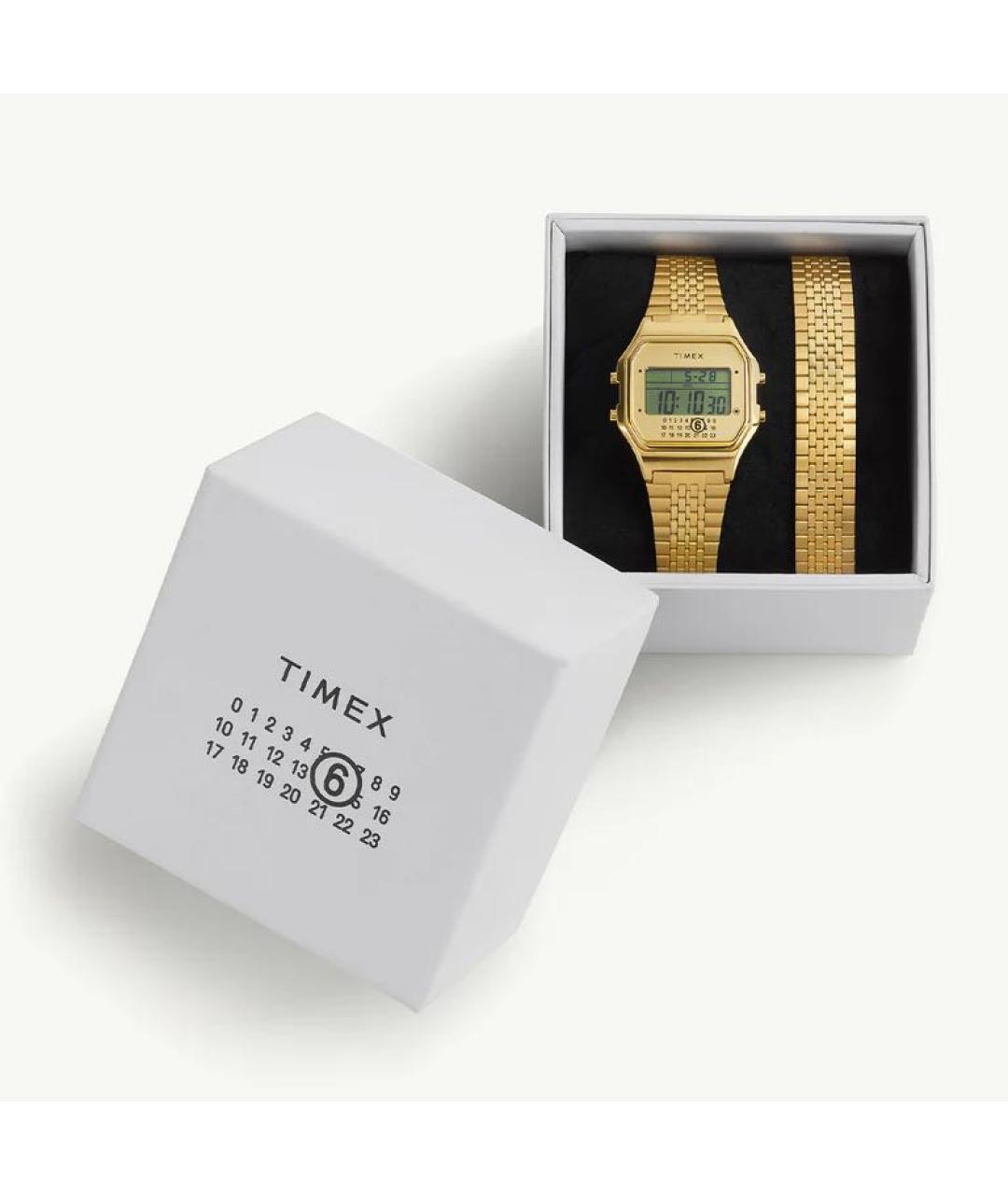 MAISON MARGIELA Золотые стальные часы, фото 4