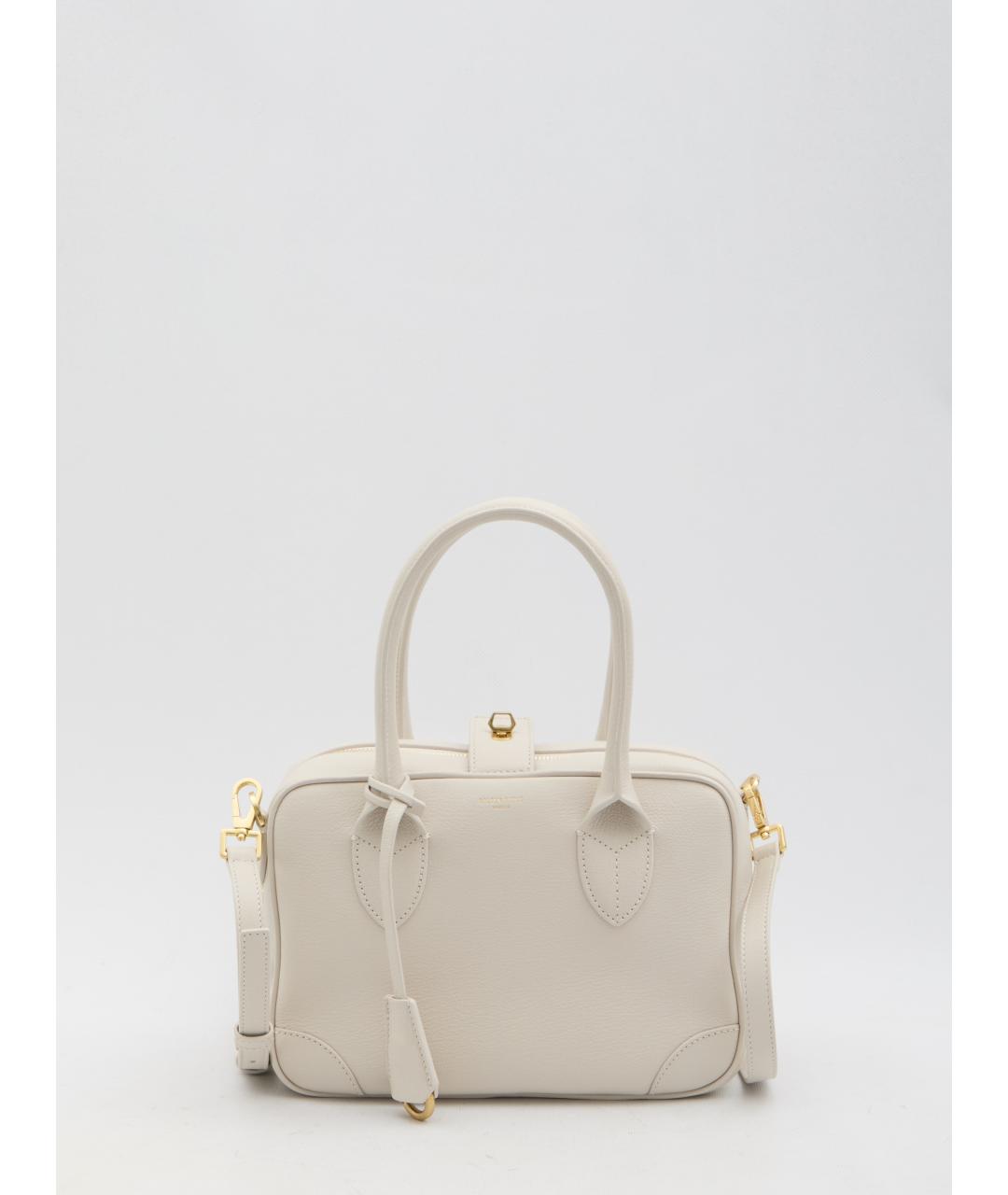 GOLDEN GOOSE DELUXE BRAND Бежевая кожаная сумка тоут, фото 5