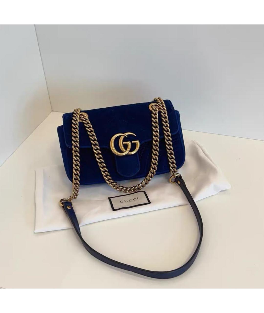 GUCCI Синяя сумка через плечо, фото 9