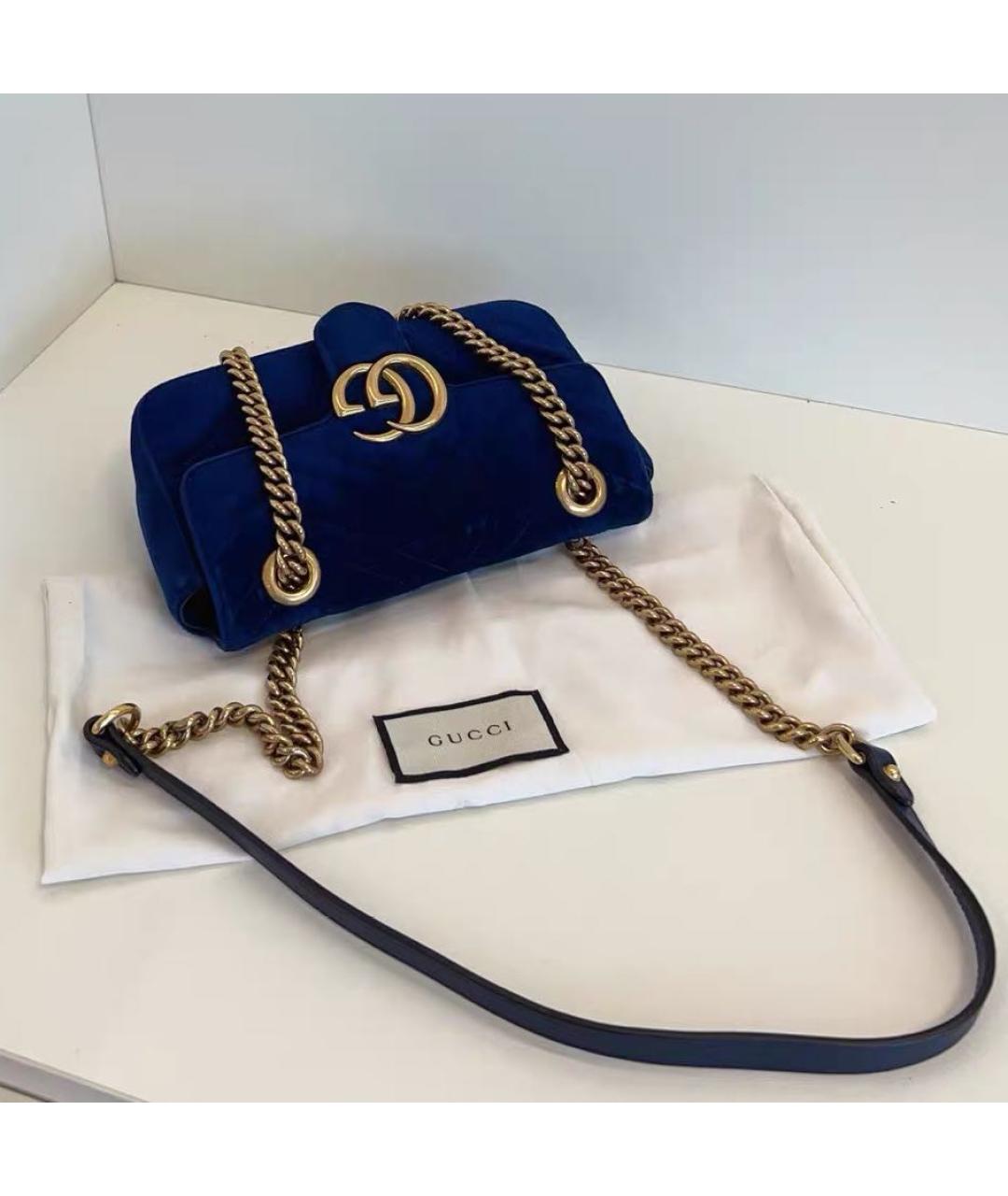 GUCCI Синяя сумка через плечо, фото 5