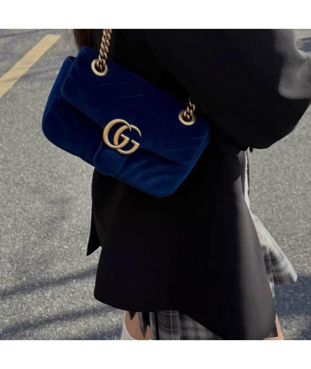 GUCCI Синяя сумка через плечо, фото 8