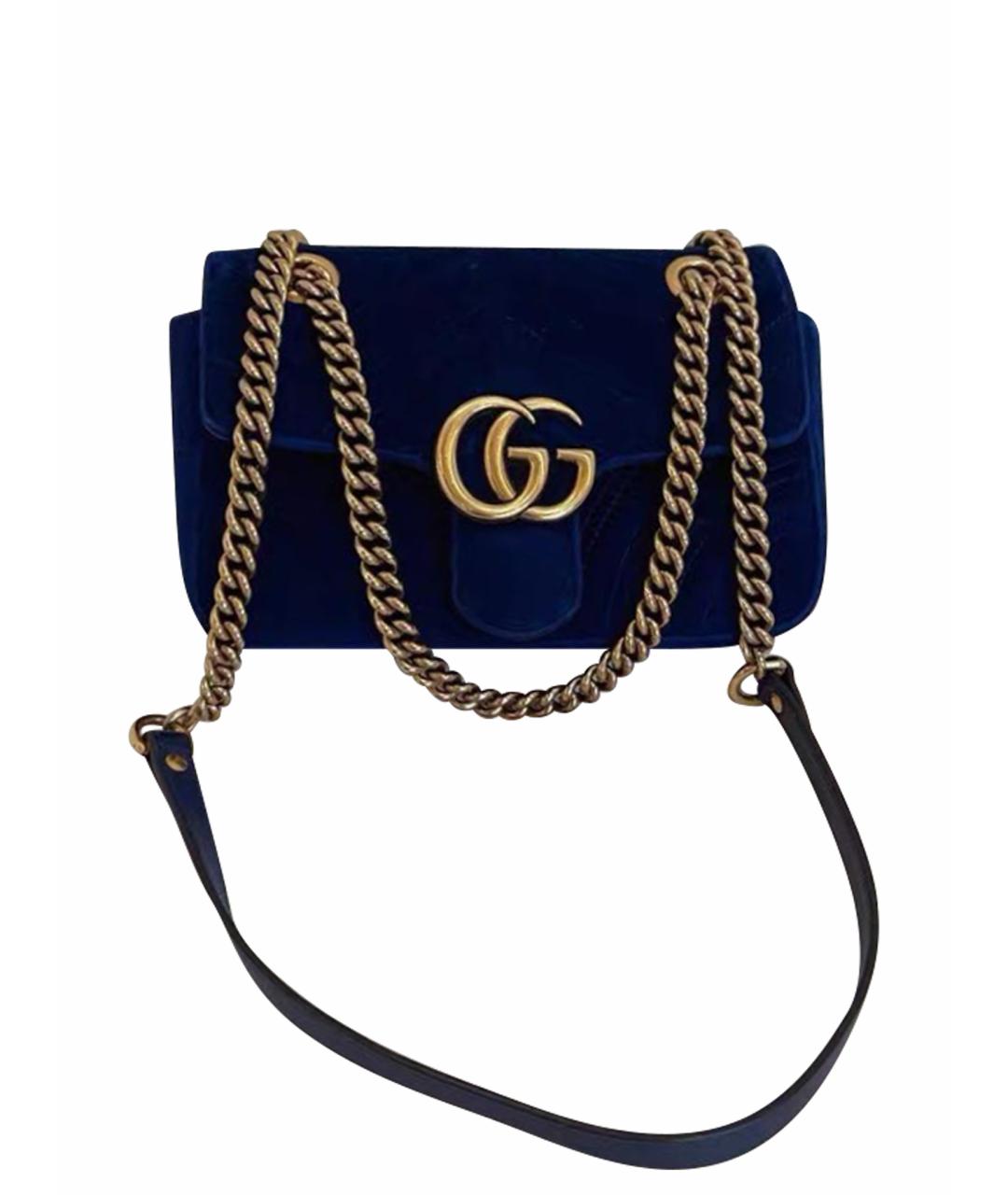 GUCCI Синяя сумка через плечо, фото 1