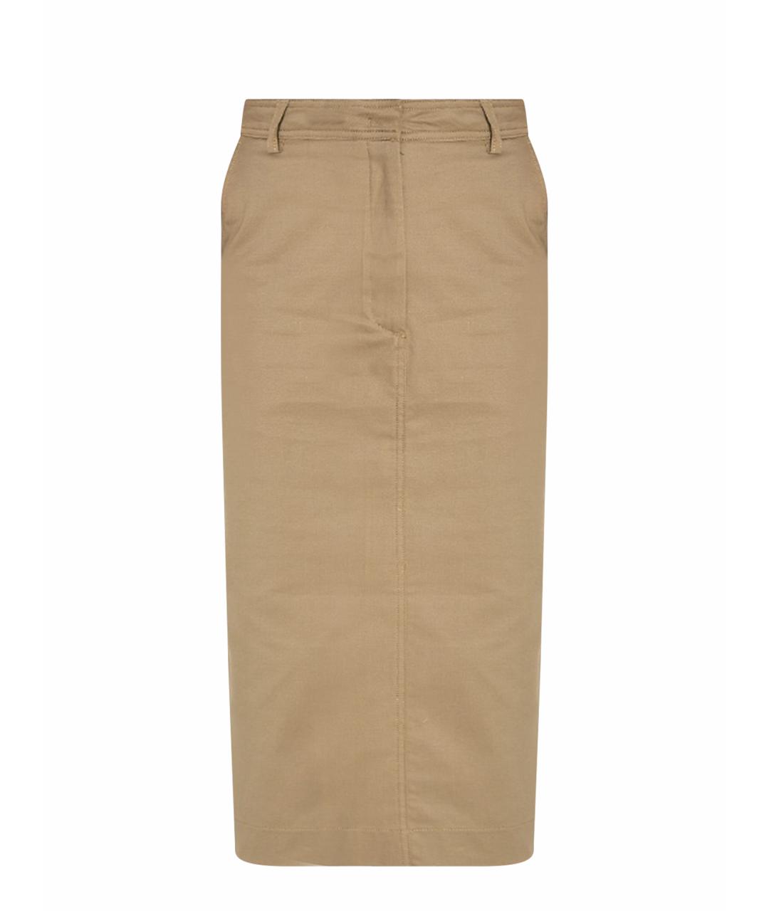THELATEST Бежевая хлопковая юбка миди, фото 1