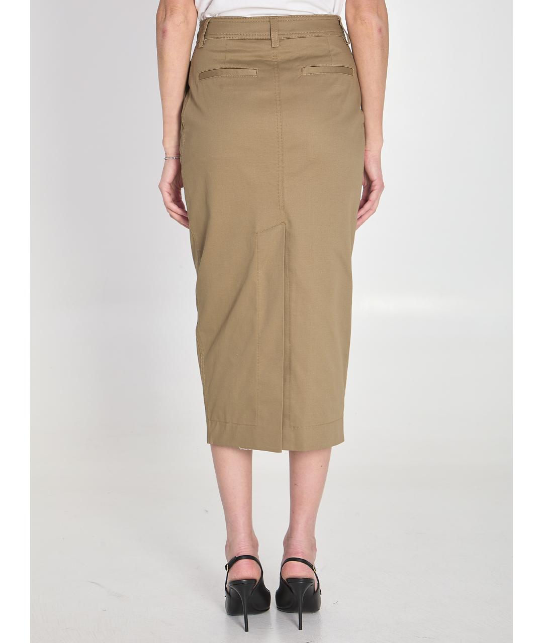 THELATEST Бежевая хлопковая юбка миди, фото 4