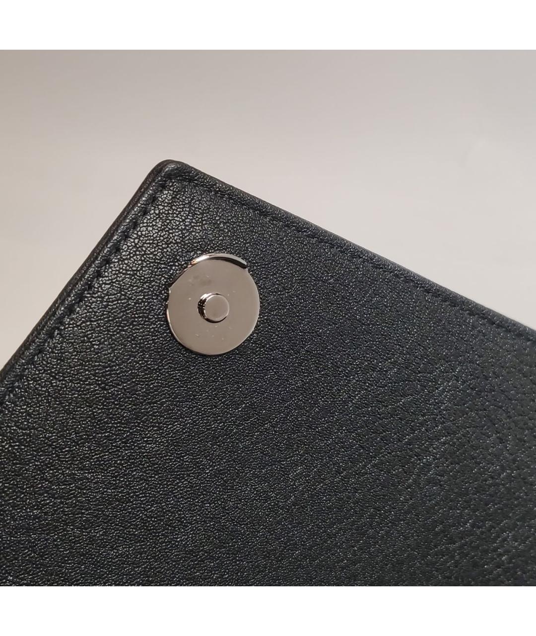 SAINT LAURENT Черная кожаная сумка через плечо, фото 8