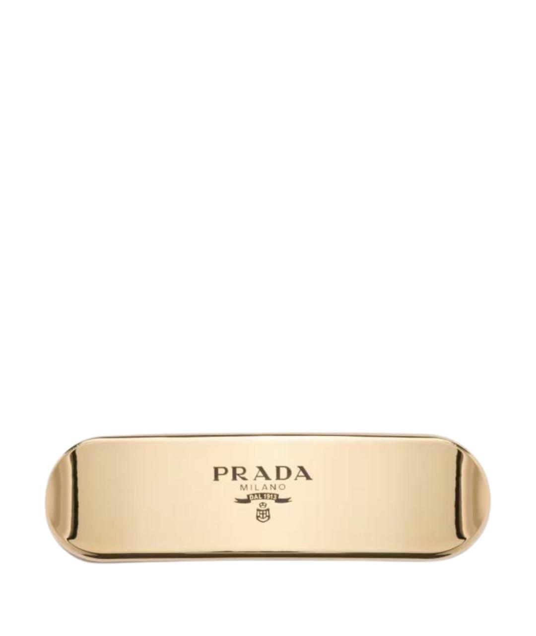 PRADA Золотая заколка, фото 1